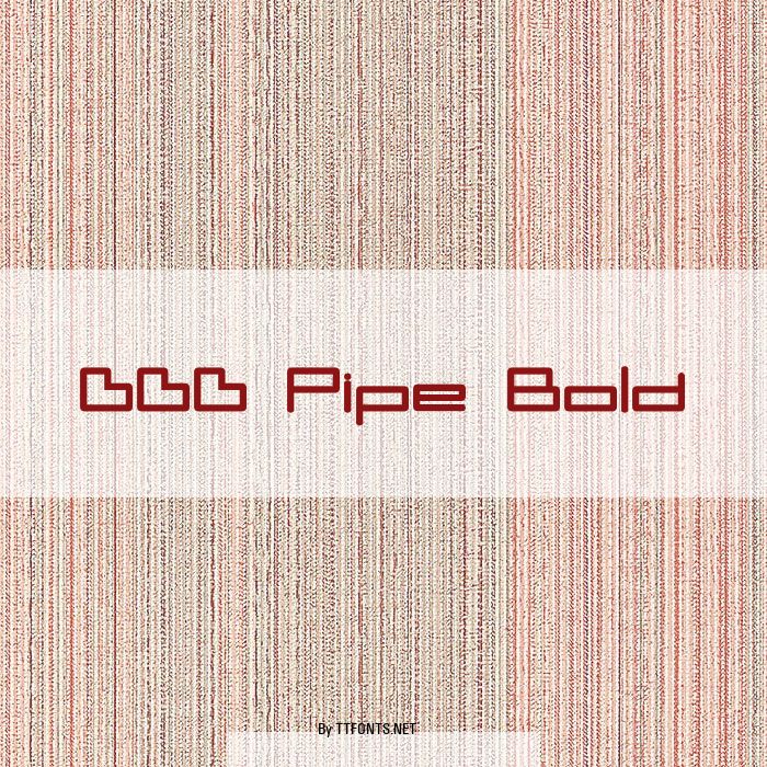 DDD Pipe Bold example
